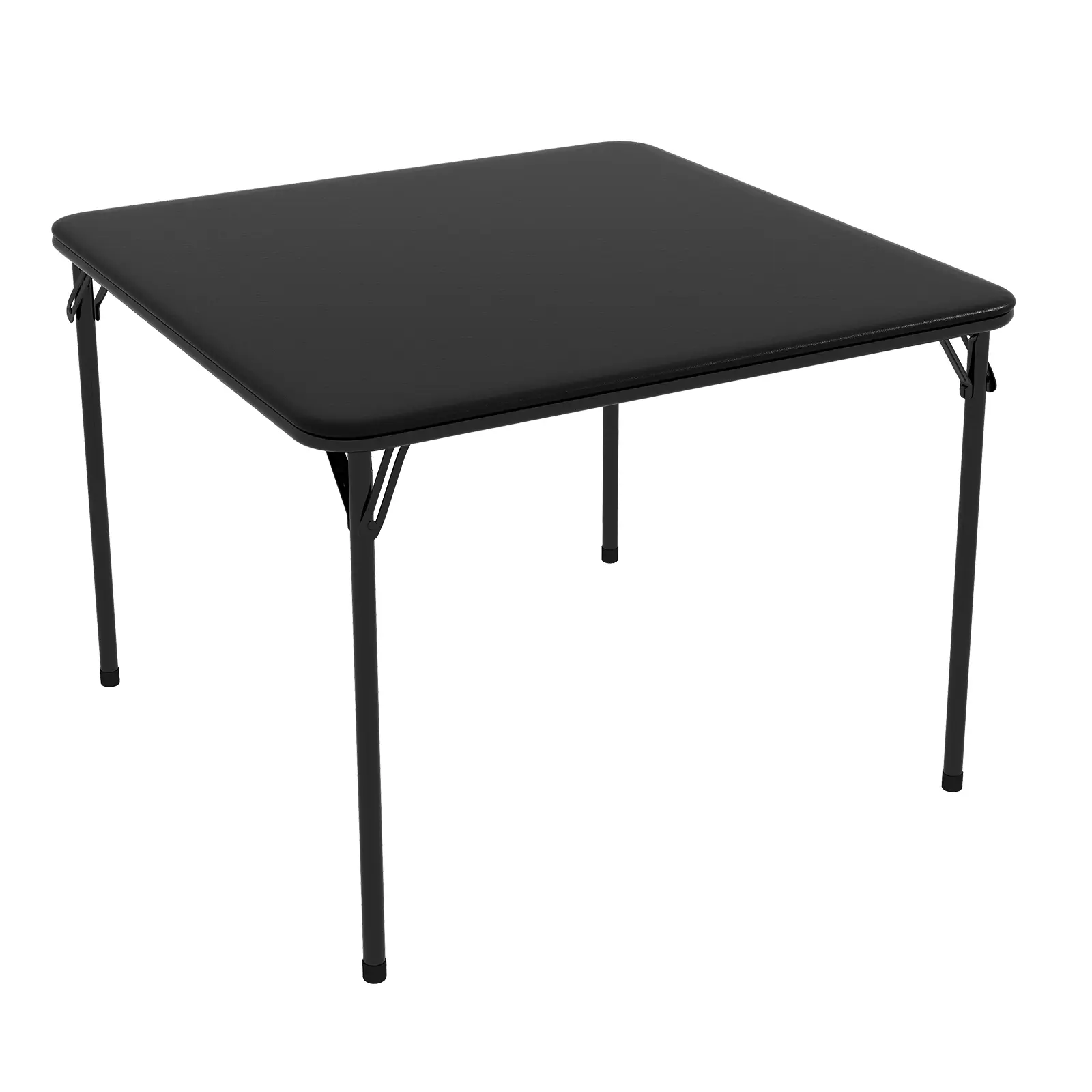 Folding Square Card Table with Collapsible Metal Legs, Portable Game Table for Dining, Picnic, Party, and Camping