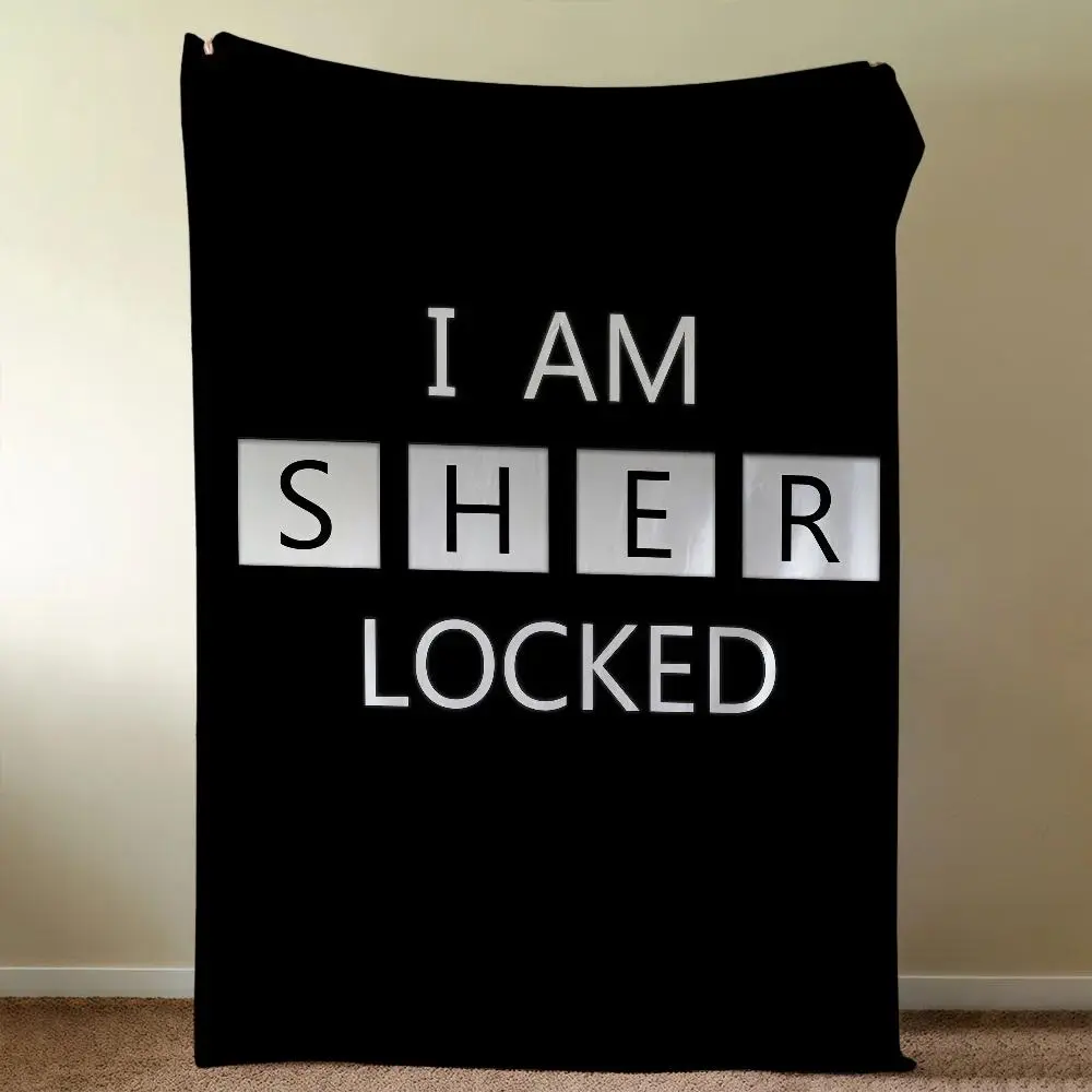 Sherlock Holmes Classic Detective Flannel Throw Blanket Soft Cozy Fan Gift
