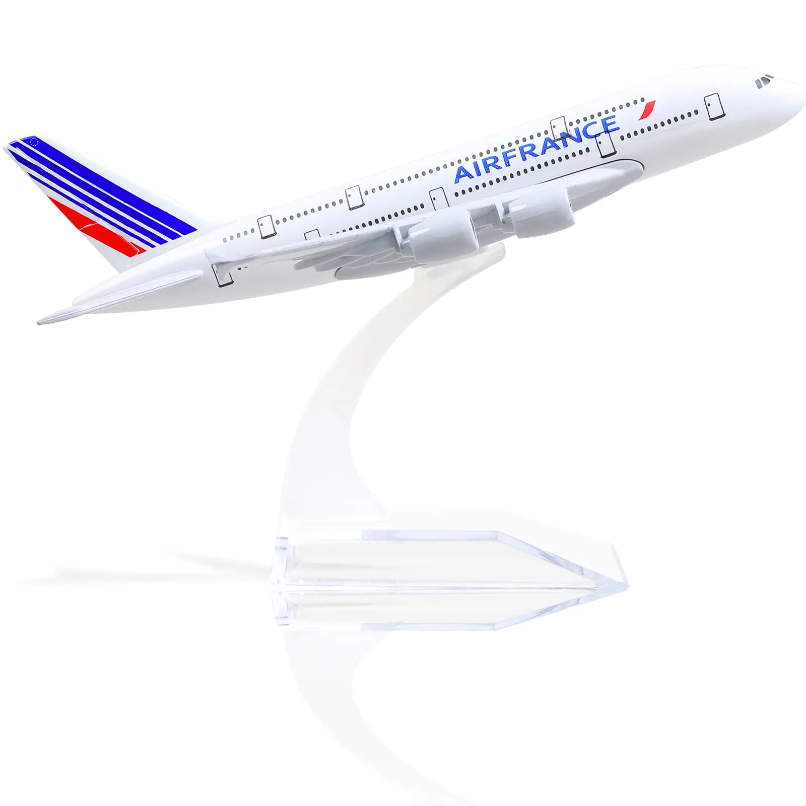 2026 New Trend Airplane Model Building Blocks, Airbus A380 France Airplane Model, 1/400 Scale Diecast Metal Airplane Model with Stand, Sky Jumbo Airliner Model, Plane Model for Aviation Enthusiast Gift