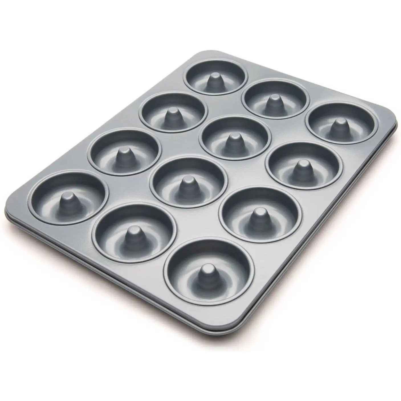 Fox Run Non-Stick Mini Donut Pan, 12-Cavity Mini Donut Mold, Makes 2" Bite Sized Donuts