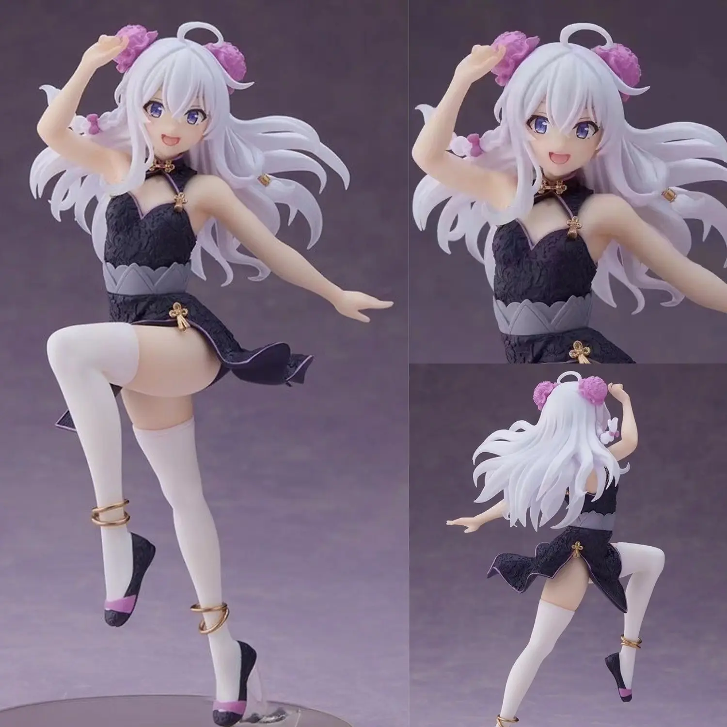 Elaina Chinese Style Qipao Figure 19cm, Home Decor Figurines, Desktop Decoration Gift, Anime Collectible Model, Perfect for Fans