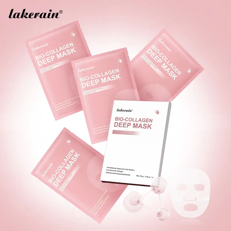 Bio-collagen Deep Mask, 12pcs Moisturizing Facial Care Masks for Firming Skin, Hydrating Facial Skin Care Product for Daily Use