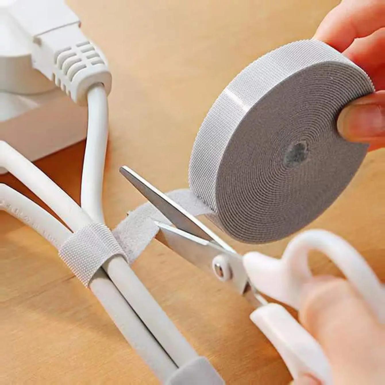 Cable Management Velcro Tape, Multifunctional Cable Tie, 1 Piece Multifunctional Adjustable Data Cable Organizer, Desk Organizers & Accessories, Desk Accessory, Office Accessories, Desktop Organization, Office Gadgets, Desk Supplies Set