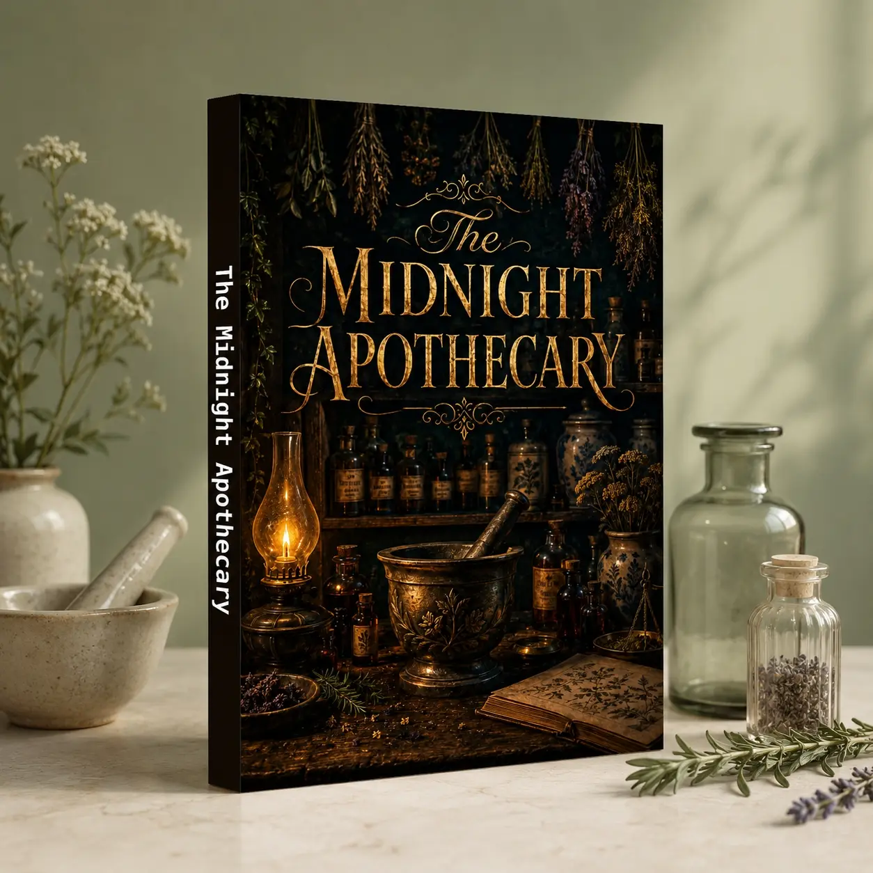 Fantasy Mystery Book, Midnight Apothecary Novel, Magical Potions, Witchy Secrets, Dark Fantasy & Cozy Adventure