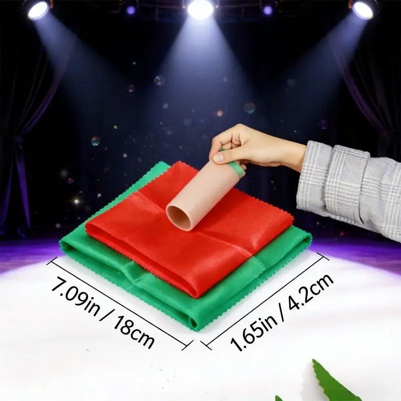 Instant Color-Changing Magic Towel Trick - Fiber Magic Tubes with Visible Color-Changing Suitable for Performances, Parties, Magic - Novelty Magic Props for Adults & Magicians (Interactive Magic Gadget)