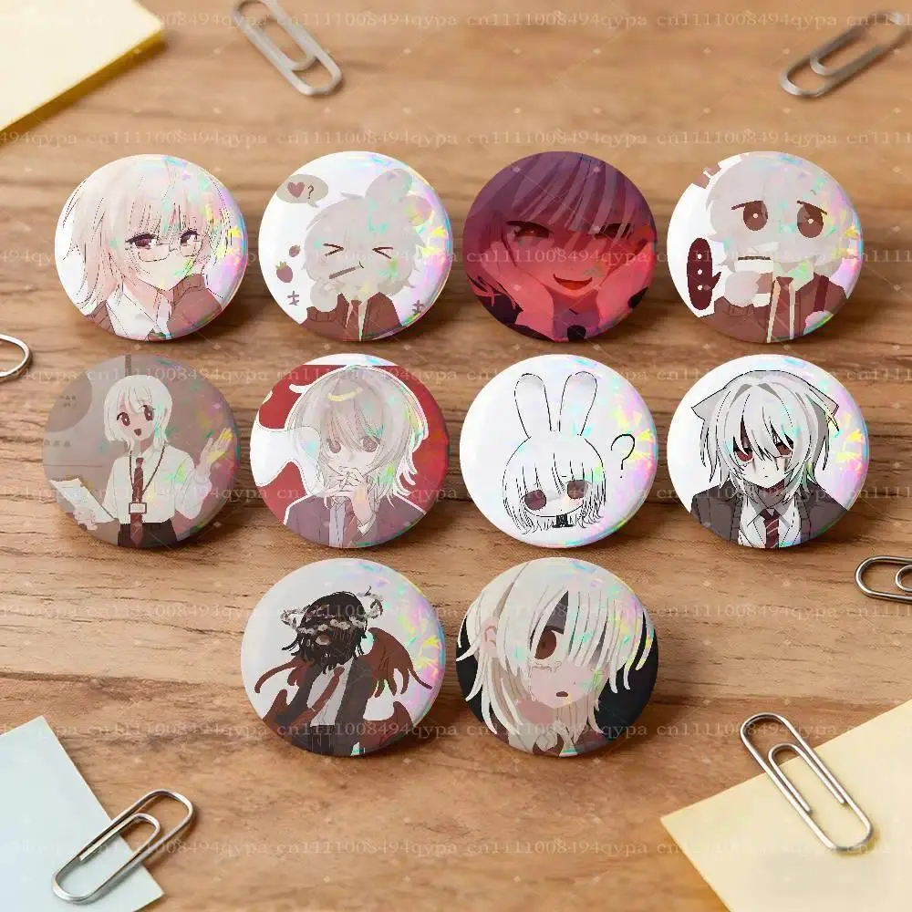 2026 new hot item Shion S-Saihate Station Button Pin Single Pack Anime Merch for Ita Bags Badge Collectible Buttons