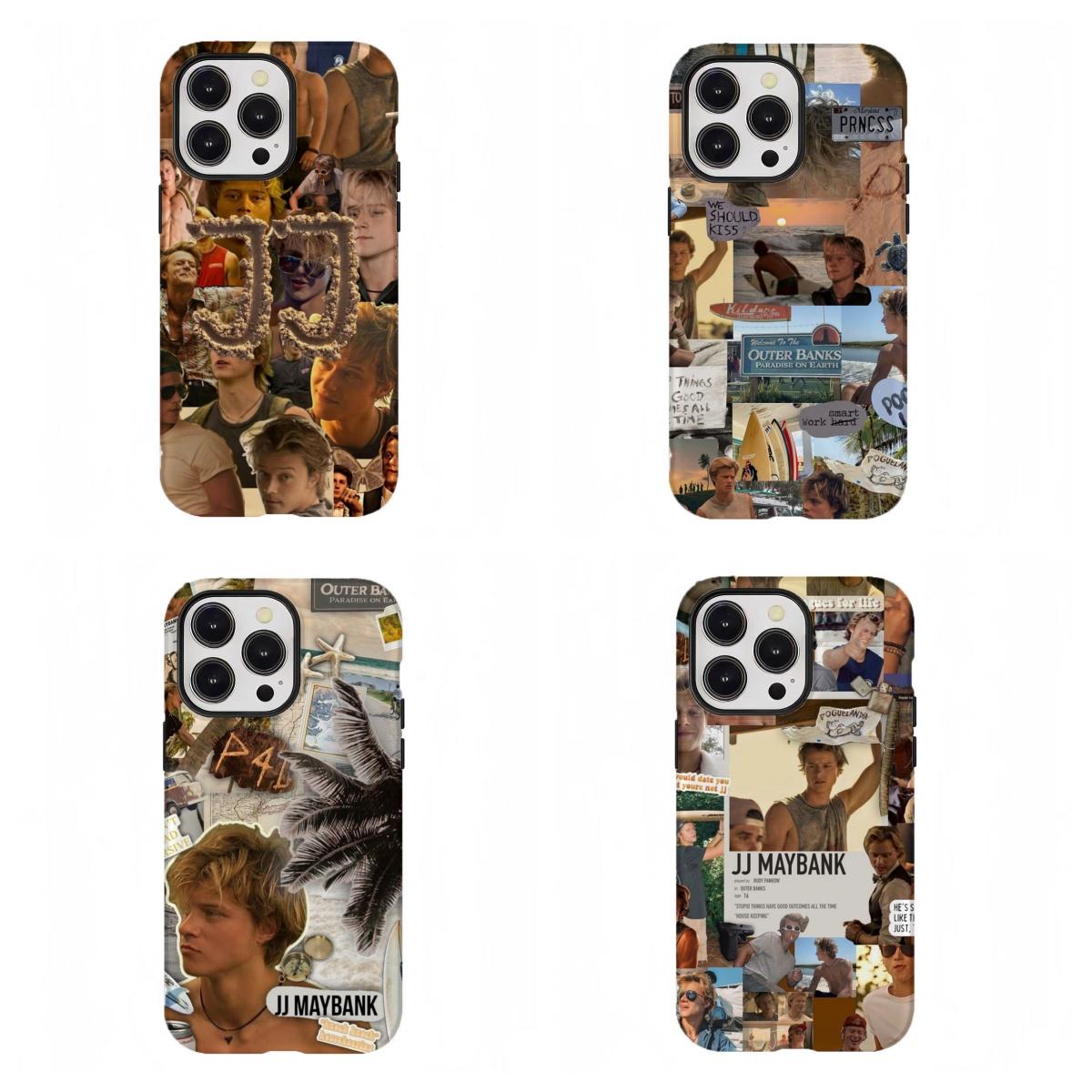 JJ Maybank O-Outer Banks Phone Case Trendy Tough Phone Case Compatible for iPhone 17 16 15 14 13 12 11 and for Samsung S21-S25 Perfect Gift for Fans Her/Him