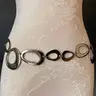 Women's Minimalist Elegant Zinc Alloy Metal Body Chain with Round Detail, Trendy Versatile and Exquisite Body Jewelry, Perfect Birthday Gift, Adjustable Waist Chain, Waist Chain Accessory