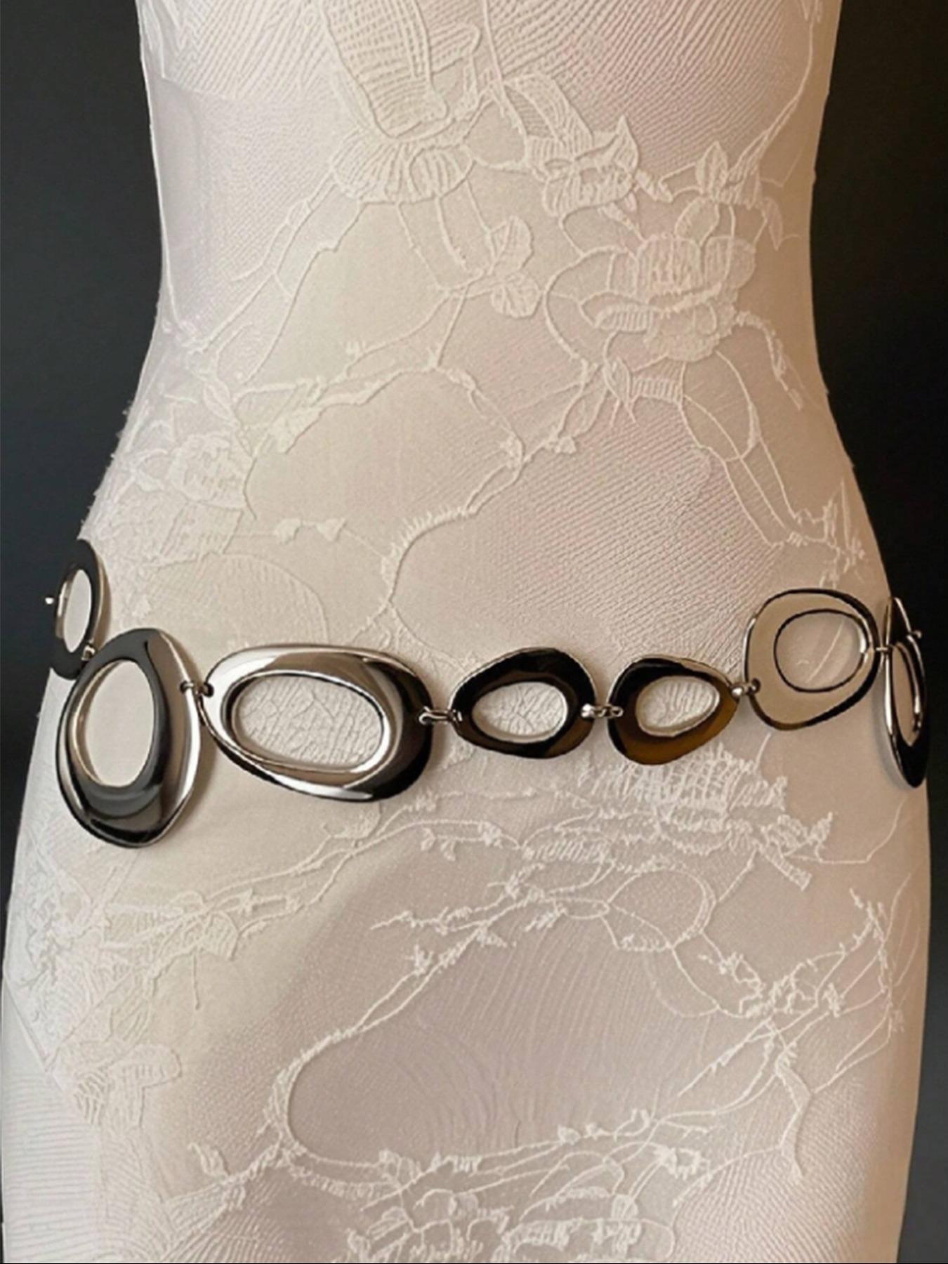 Women's Minimalist Elegant Metal Body Chain with Round Detail, Trendy Versatile and Exquisite Body Jewelry, Perfect Birthday Gift