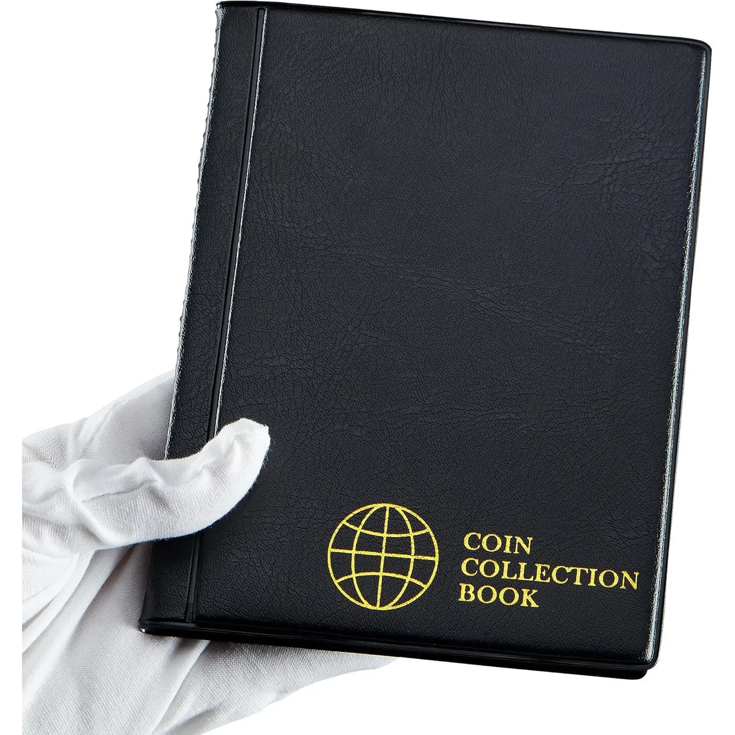 1 Pc 120 Pocket Coin Collection Album – PVC coin storage book for coins, pennies, quarters, badges and stamps. Durable collector organizer with clear pockets for protecting, displaying and organizing collectible coins and memorabilia.