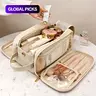 Large-Capacity Makeup Bag, Cosmetic Pouches, 1-Count Portable Cosmetic Storage Bag, Zipper Makeup Accessories Organizer Pouch with Multiple Compartments, Waterproof Versatile Storage Bag for Travel, Outings and Daily Use #GLOBAL PICKS