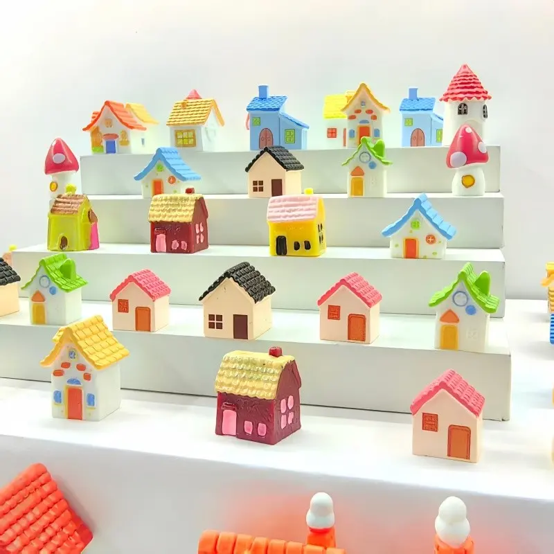Mini Dollhouse, Miniature Resin Model, Fairy Garden Playset, Christmas Gift, Birthday Gift, Party Gift, Holiday Gift, Reward Gift