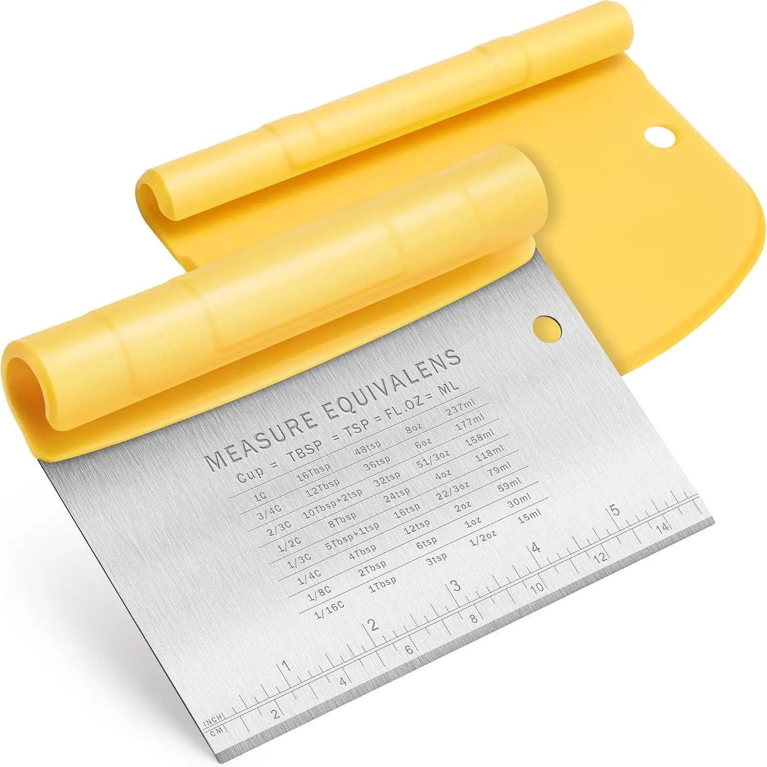 Bench Scraper for Baking, Stainless Steel Dough  and Scraper Tool Kitchen, Kitchen Scraper  Scraper Tool Pizza   , Multi-Purpose Kitchen Gadgets, Black
