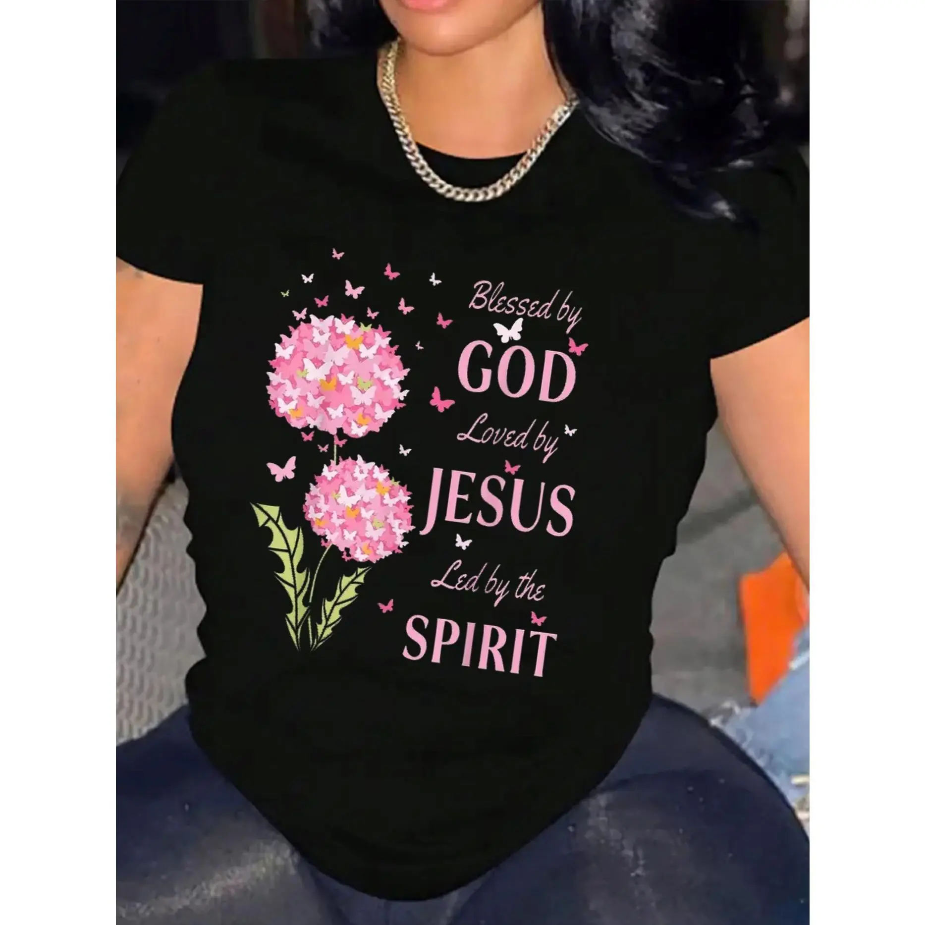 Women's Cotton Round Neck Knit T-Shirt, Comfy Casual Basic Style Short-Sleeve Blend Fabric, Soft Breathable Spring Summer Streetwear Top, Casual Chic, Fit, Breathable Cool Women's T-Shirts