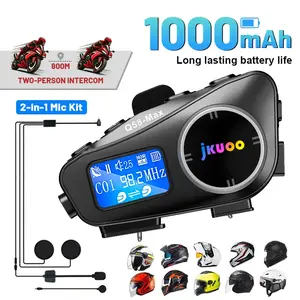 Hands-Free Motorcycle Helmet Headset, Bluetooth-compatible Wireless Audio Device, Secure Fit Design, High-Quality Sound for Rides and Music Playback