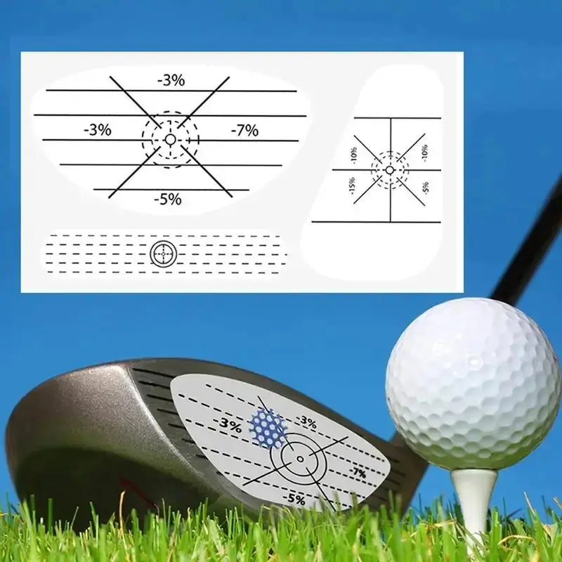Yitape Golf Club Impact Tape Set (75/150 Sheets), Universal Swing Trainer for Wood and Iron Clubs, Hit Point Indicator Tool