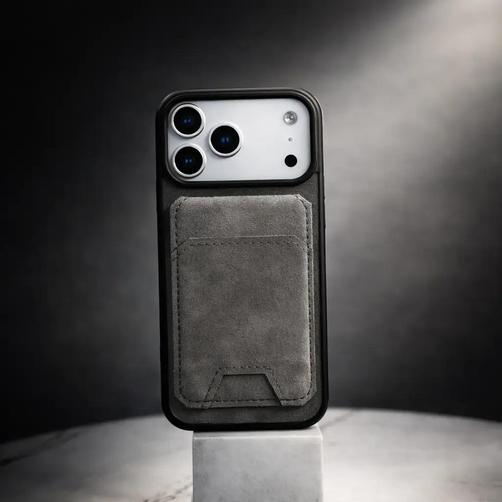 Quriov MagSafe Wallet with Adjustable Stand Compatible with Magnetic Wallet for Phone Leather Magsafe Card Holder for iPhone 16/15/14/13/12 series Only supports products with MagSafe