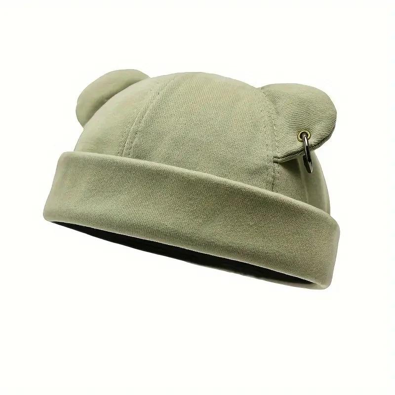 Autumn and Winter Polyester Warm Cartoon Docker Cap Brimless Hat Beanie Landlord Sailor Cap Girl and Women