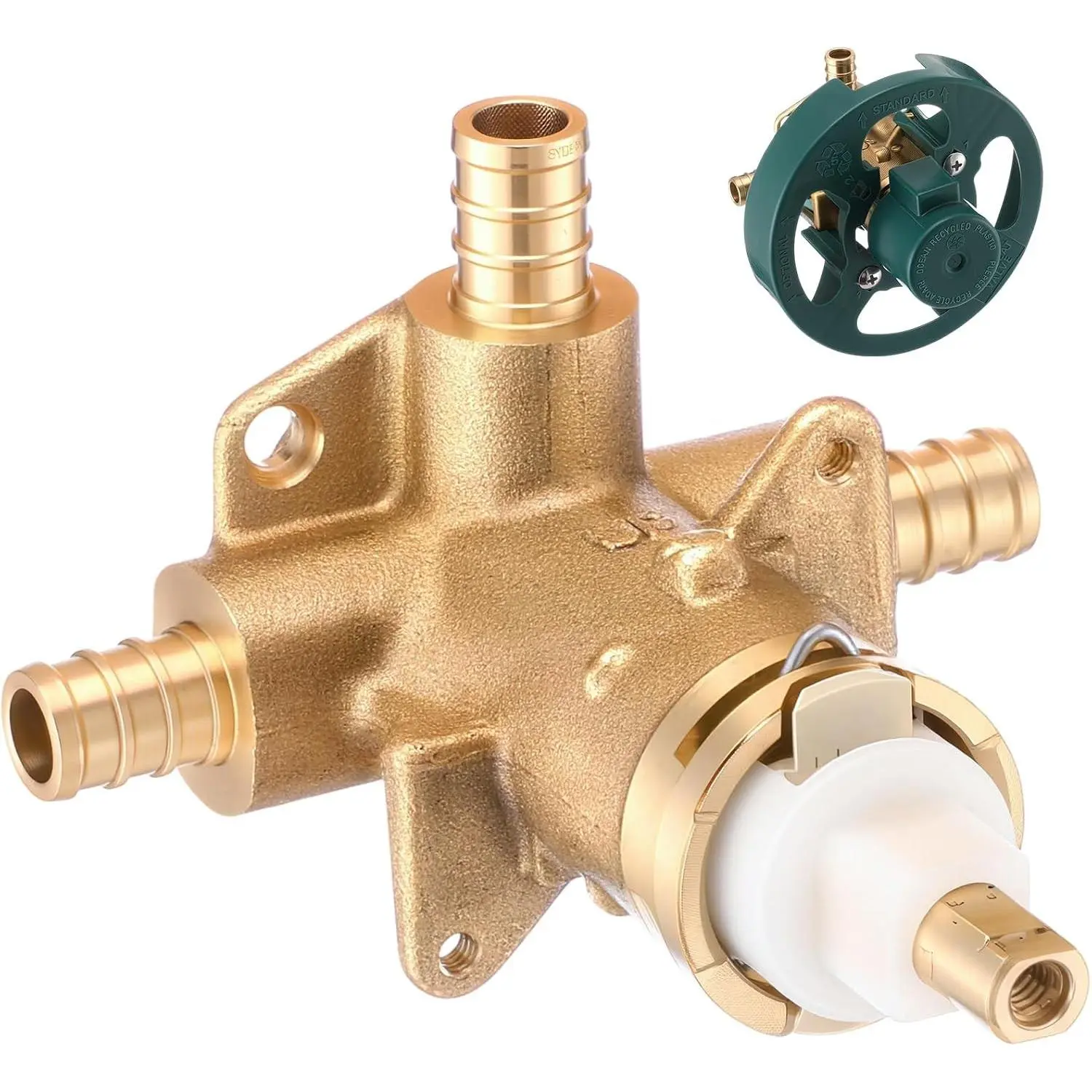 FP62325PF Rough In Brass Compatible with Posi-Temp Pressure Balancing Tube Cycling Shower Valve with Stops, 1/2-Inch IPS Connections, Lead-Free, 1222 Faucet Cartridge