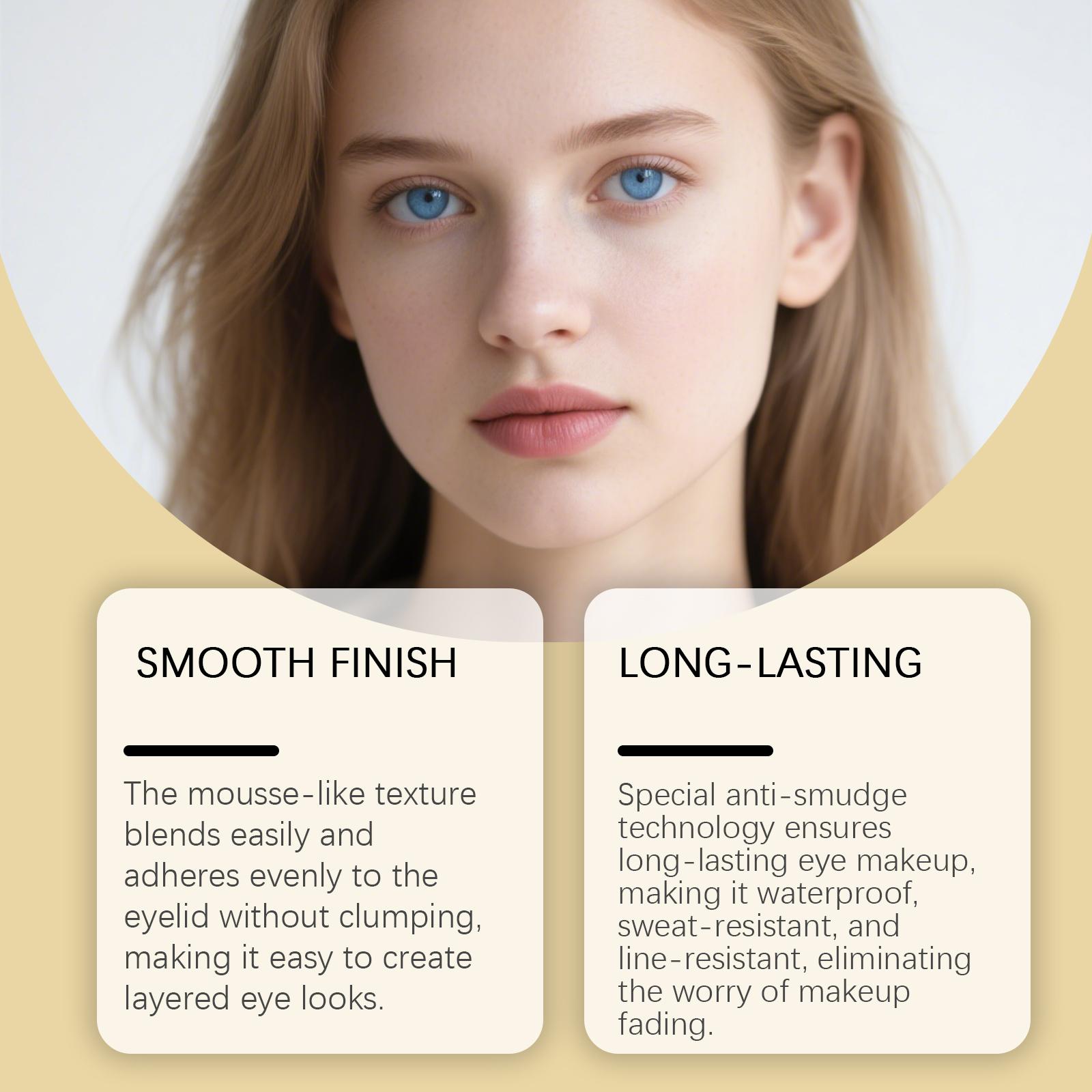 zephoco Chocolate-Style Eyeshadow Palette, Earth Tone, High Gloss, Cool Tone, Light And Colorant, Suitable For Daily Commuting