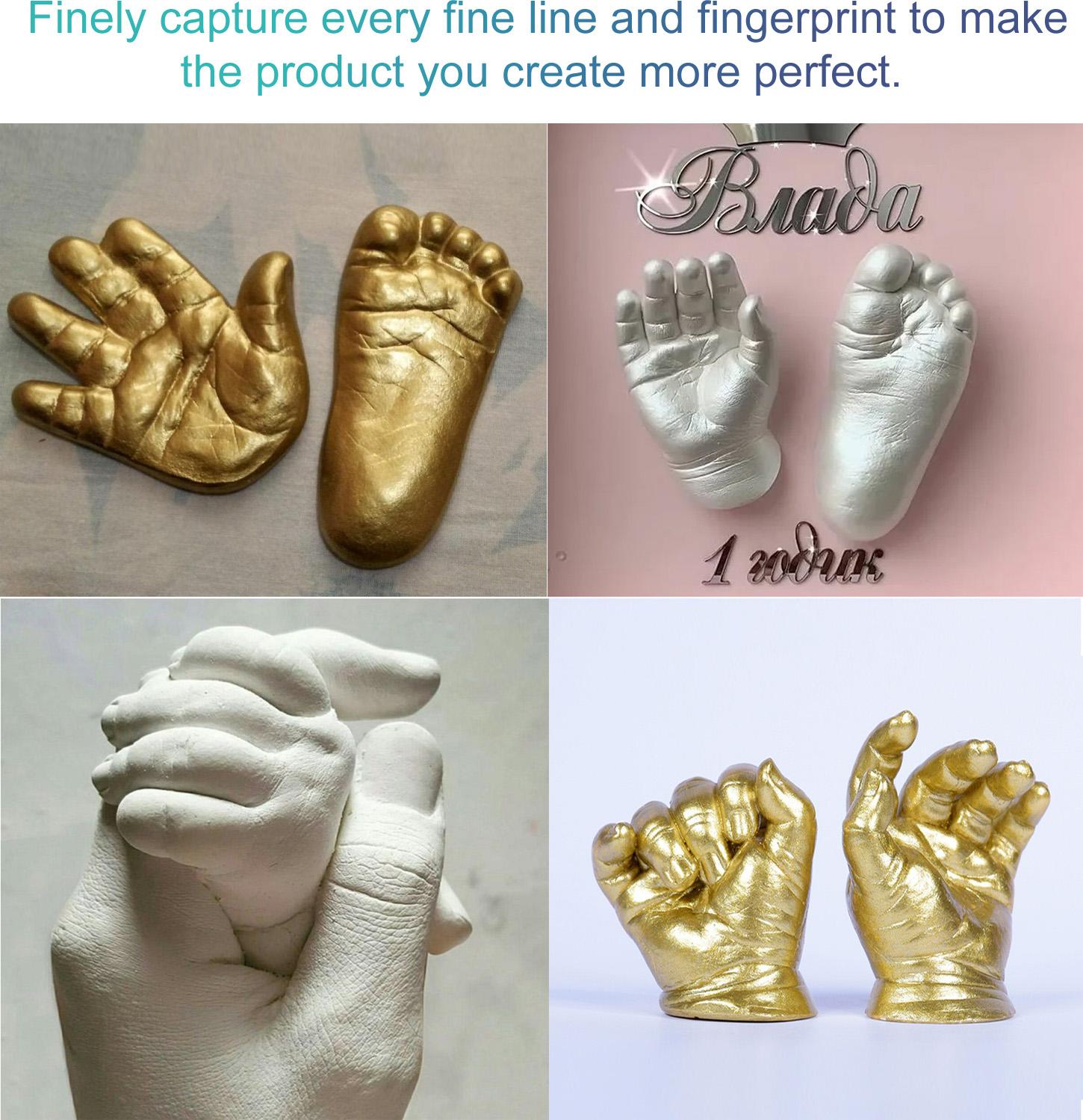 DOWMOO Diy For Love Keepsake Hands Casting Kit, Clone Powder Model Powder 3d Three-Dimensional Hand And Foot Film Technology Souvenir