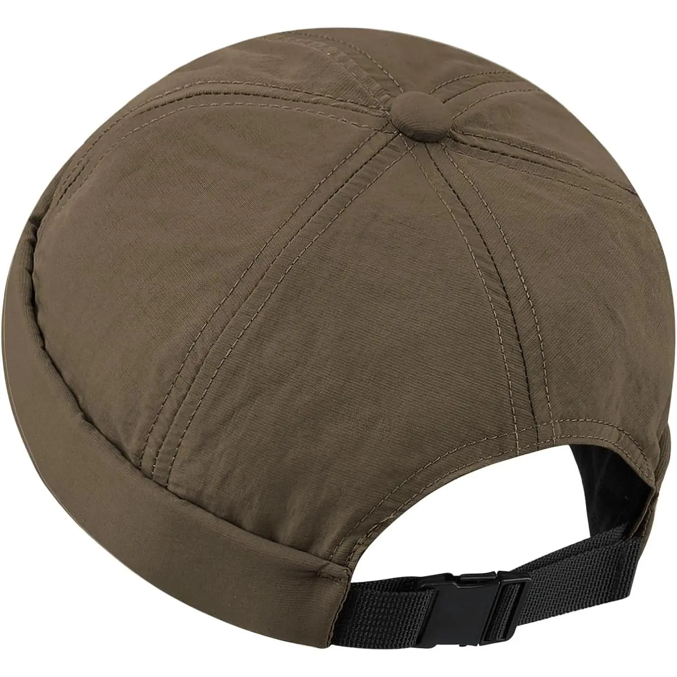Unisex Nylon Brimless Docker Cap - Modest Peci Prayer Attire, Water-Resistant, Lightweight, 2 oz, Solid, Quick Side Release Buckle, Rolled Cuff, Cooling, Casual Summer Sports Use