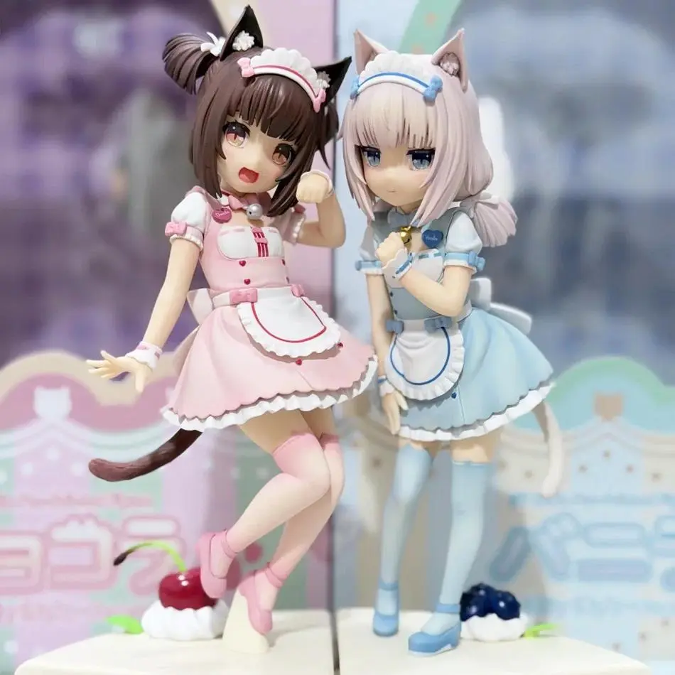 18CM Anime NEKOPARA Figure chocola And vanilla Cute Stand Animation Model Toys Gifts Collection Decoration Ornaments PVC
