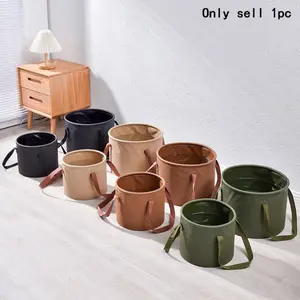 1pc Outdoor Foldable Water Bucket, Home Daily Use, Washing Face, Feet, Fruits, Portable, Summer Travel Camping Picnic, Multi-Functional
