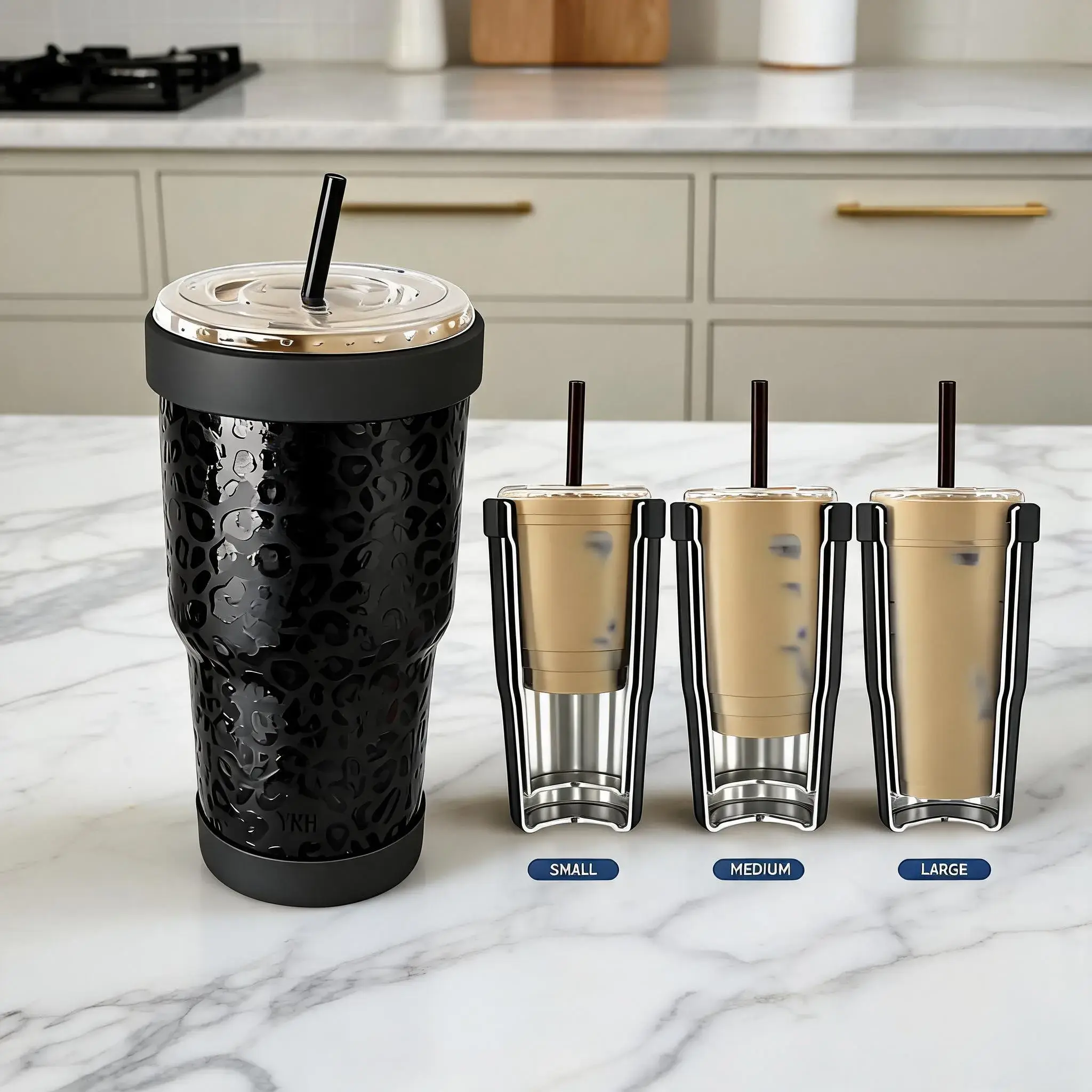 Universal Vacuum Insulated Cup Sleeve, Stainless Steel Thermal, Keeps Drinks Cold & Hot Over 12 Hours, Durable Beverage Protector Insulation for Daily Tumbler & Flask Use #GLOBAL PICKS