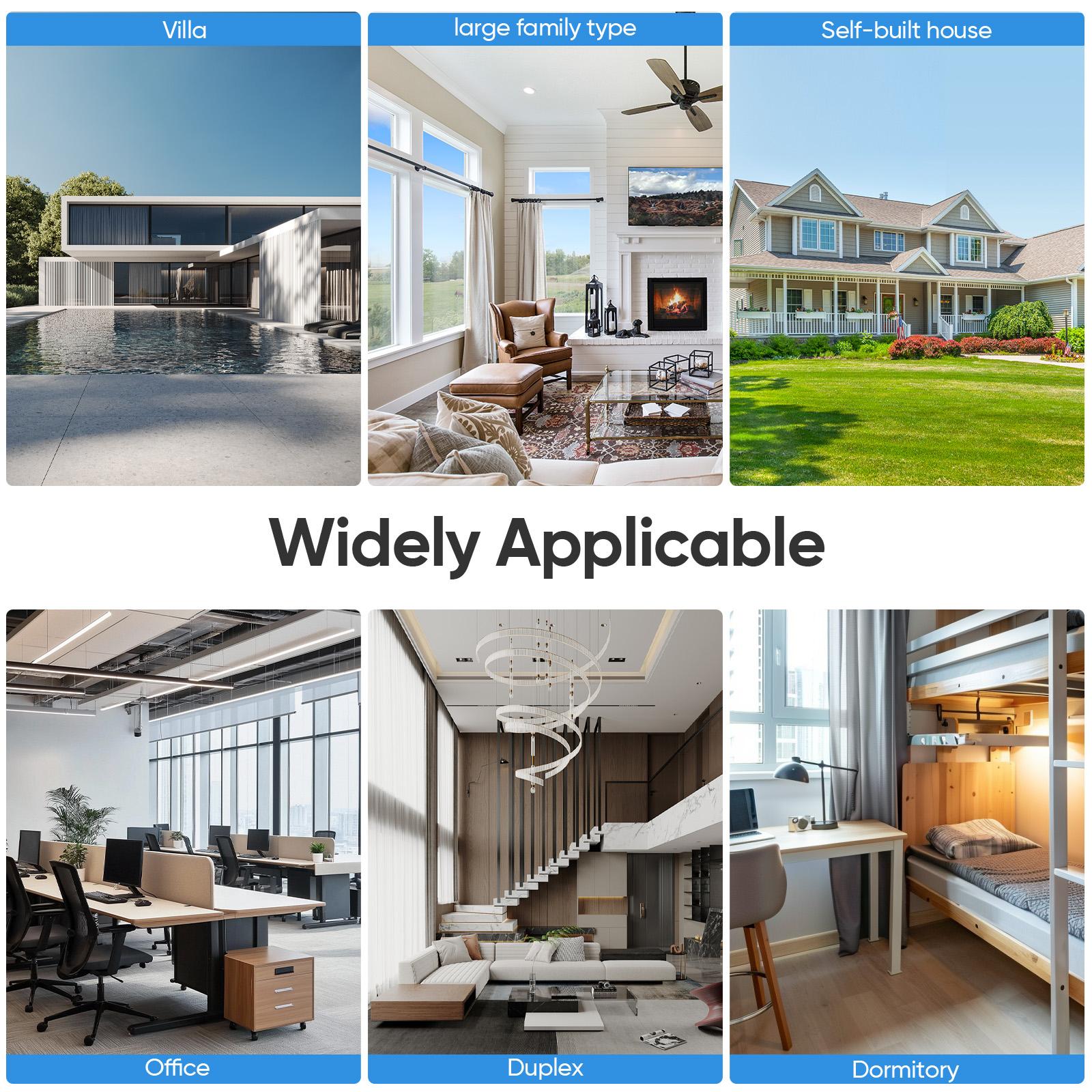 WiFi Extender 2025, 6-Antenna Strong Signal, 1200Mbps Dual-Band (5GHz/2.4GHz) Booster, Covers Up to 12,000 sq. ft & 100 Devices, Repeater with Gigabit Port & AI Connectivity, Ideal for Home, Remote Work, and VR Spaces Wifi Control