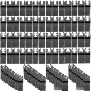 Oscillating Saw Blades, Various specifications, Quick Release Multitool Blades Kit, HCS Tool Blades for Wood Plastic Metal Nails Bolts, Compatible with Dewalt Dremel Fein Worx Bosch Makita Milwaukee