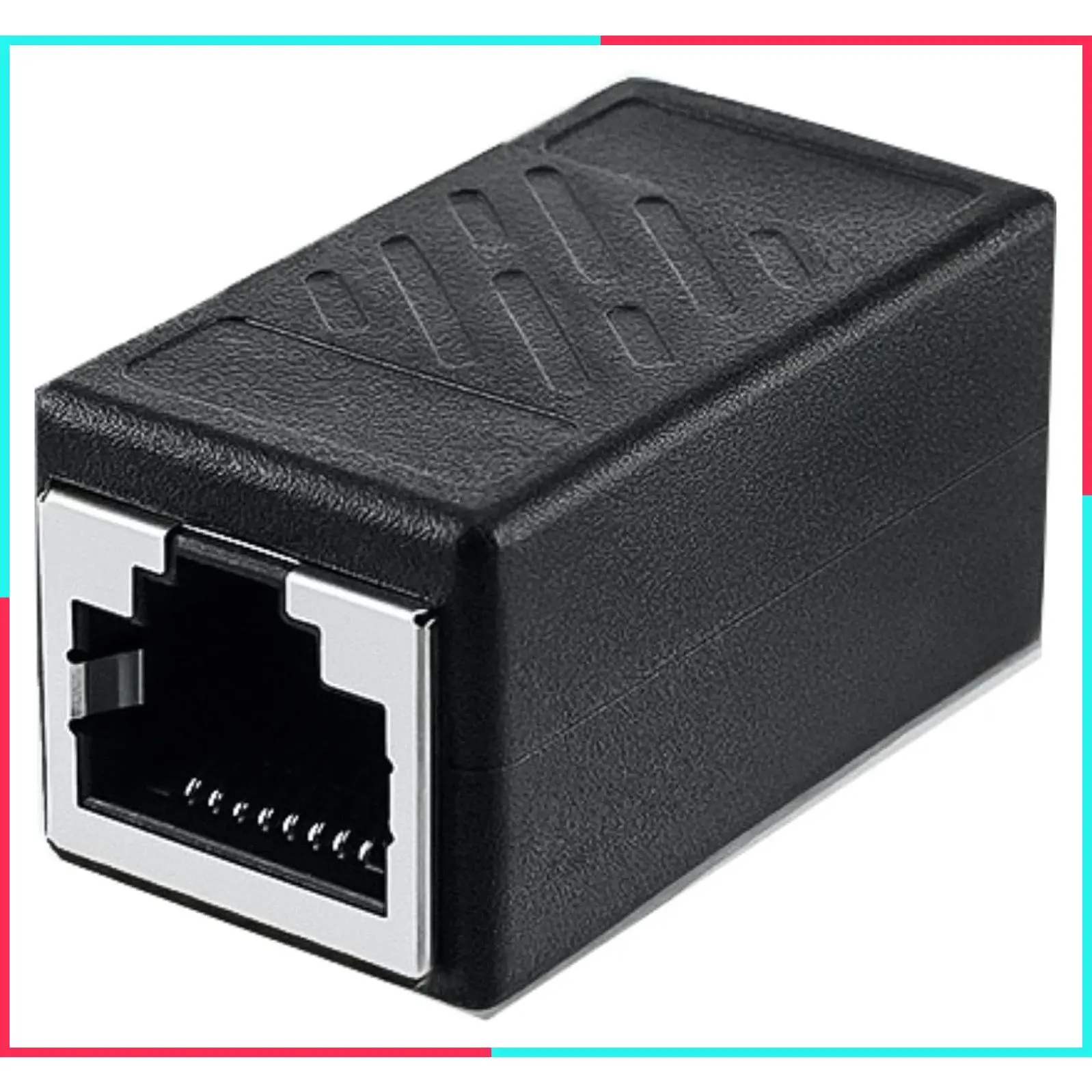 RJ45 Ethernet Coupler, Ethernet Extender Connector Female to Female for Cat7/Cat6/Cat5/Cat5e Network Cable, Plug & Play, 1 Pack