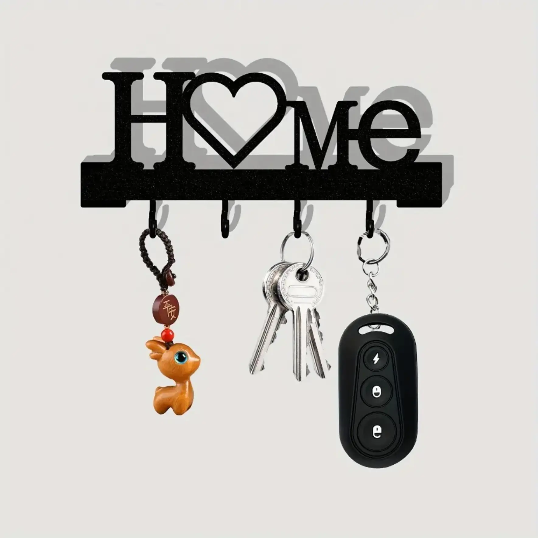 1-Pack Fashion Metal Key Holder Hook, Decorative Key Rack for Entryway, Living Room & Office, Stylish Steel Hook for Keys, Accessories & Home Storage