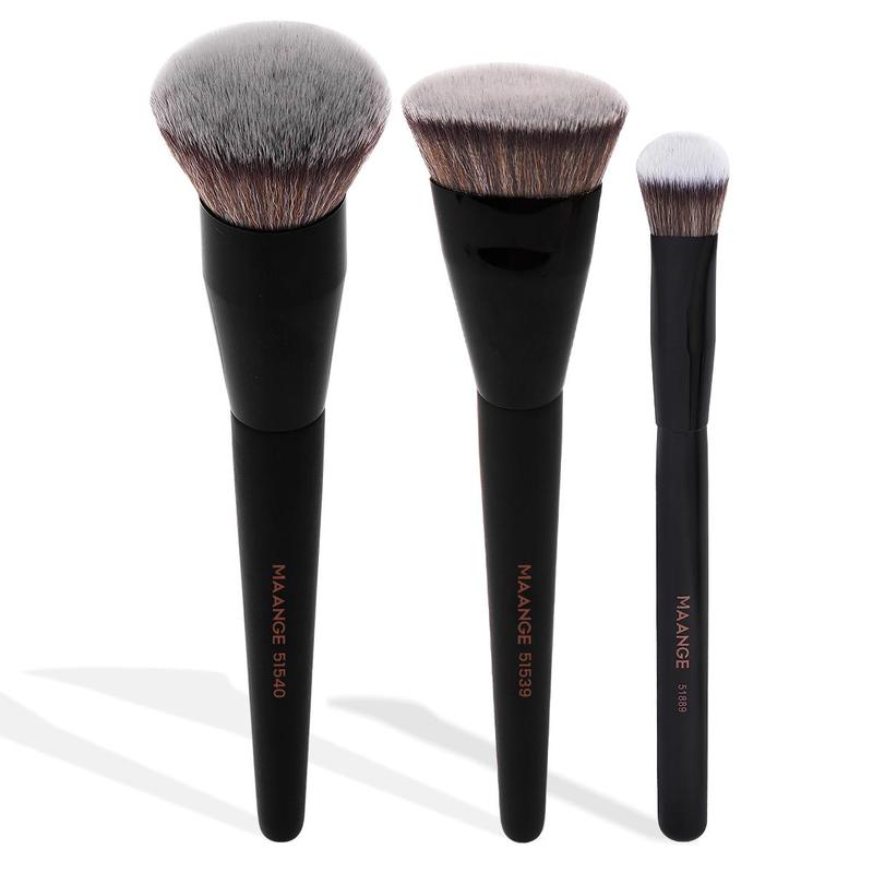 Makeup Brush Set, 3 Counts/set Professional Makeup Brush with Soft Bristles, Multifunctional Makeup Tool for Women & Girls