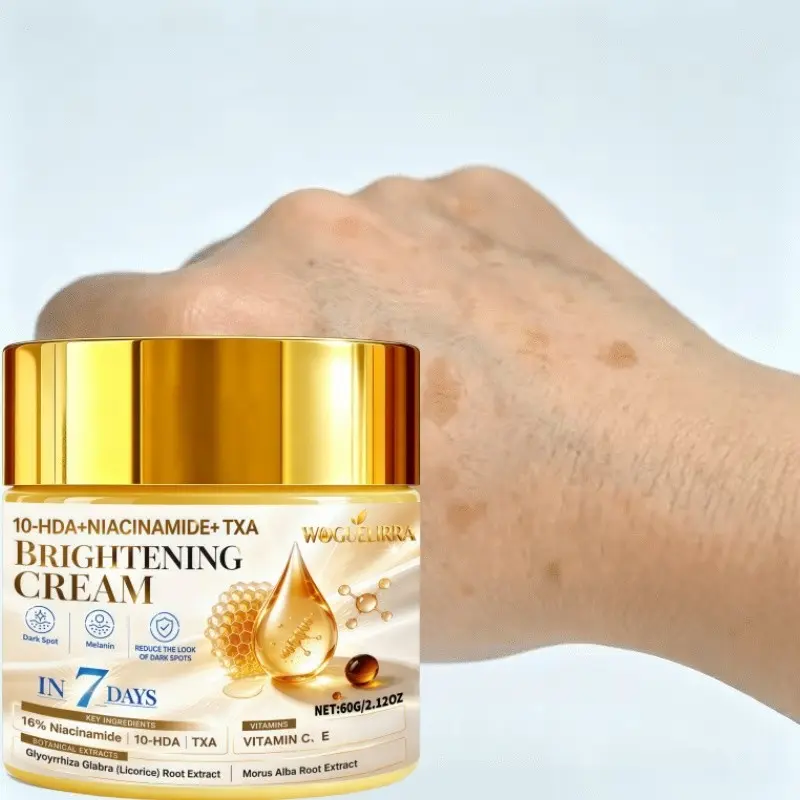 Brightening Cream with Niacinamide, 10-Hda, Txa, Vitamin C & E, Korean Skincare, Reduces Dark Spots, Even Skin Tone, Body Use, Body Cream Moisturizer