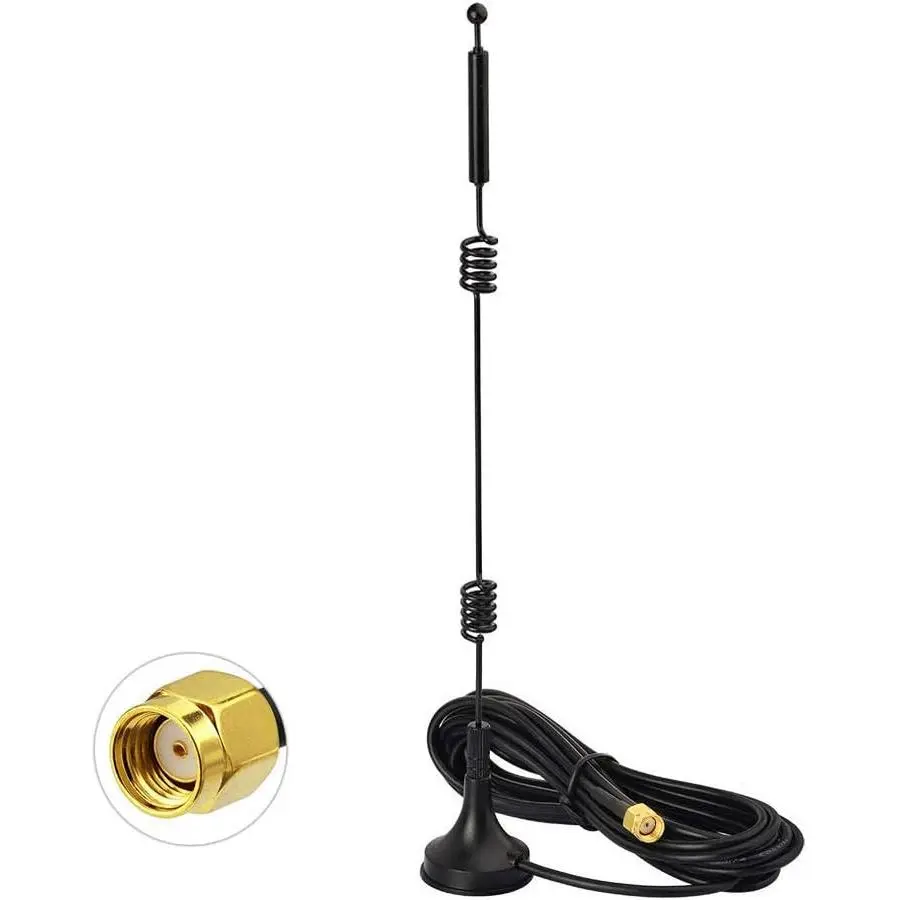 Bingfu 9dBi Gain Dual Band WiFi Antenna, 2.4GHz/5GHz/5.8GHz Magnetic Base RP-SMA Male for Wireless WiFi Routers, Network Cards, USB Adapters, Security IP Cameras