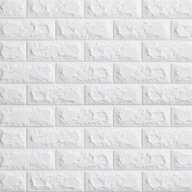3D Wall Sticker Panel, Self-adhesive Waterproof Foam Brick Wallpaper, Easy Install Durable Design Wall Decor for Living Room & Bathroom