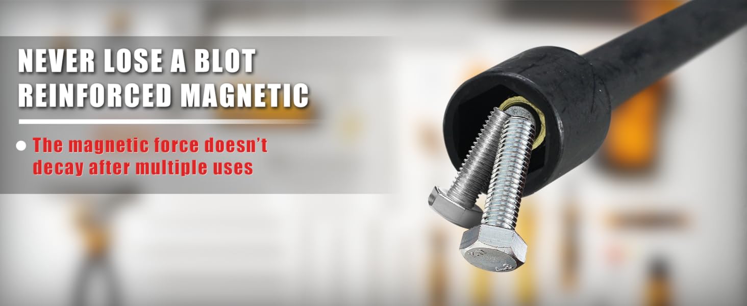 AMM 8PCS SAE Nut Driver Set for, Long Nut 6 INCH (1/4" - 9/16"), 1/4" Hex Shank Nut Driver Bit, Cr-V AMM 8PCS SAE Nut Driver Set for, Long Nut 6 INCH (1/4" - 9/16"), 1/4" Hex Shank Nut Driver Bit, Cr-V