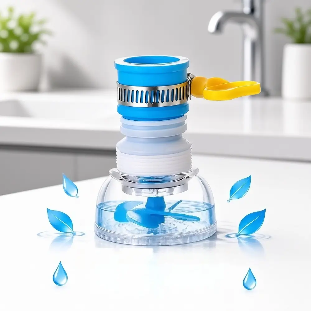 6 Pack Universal Faucet Splash Protector, Kitchen Tap Extension Filter, 360° Rotatable Water Saving Shower Nozzle for Home Sink