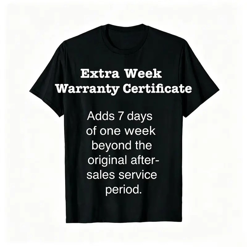 The Clout Closet Trendy T-shirt After-Sale Warranty Certificate 260622
