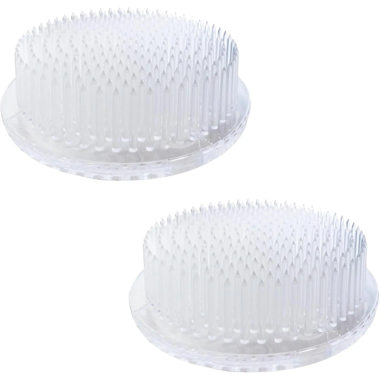 Generic Pack of 2 Flower Frogs Flower Holder Round Kenzan Flower Arrangement Tool Flower Frog for Flower Arrangements, Art, Home,Office Decoration Clear （2.26 inch)