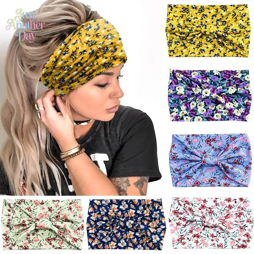 6 Pack Hair Bands for Women, Western Print, Comfortable & Soft Stretch Fabric, Lightweight for Daily Wear, Cute Headbands, Elastic Fashion Headbands, Accessories For Women, Christmas, Engagement