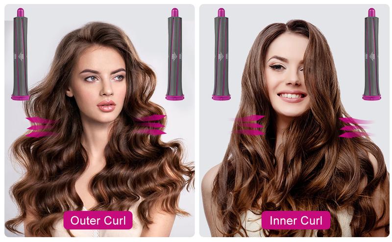 1.2 Inch/30MM Long Hair Curling Iron Barrels For Dyson Airwrap HS01 HS05 Attachment Parts Hair Tool, With Adaptor For Dyson Hair Dryer Converting To Airwrap Styler, 1 Pair