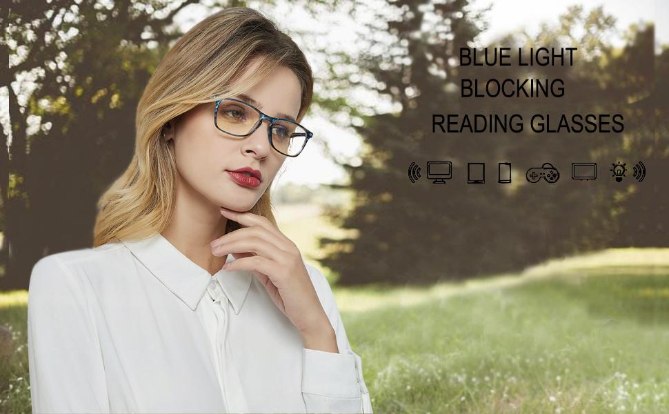 Computer Reading Glasses Anti Blue Light Blocking readers Men Women Eye Strain Glasses of Reading