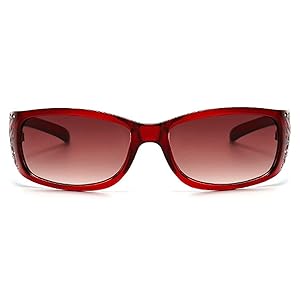 willochra fashion Y2K Polarized Sunglasses for Women Rhinestone Wrap Around Rectangular Sunglasses UV400 Protection