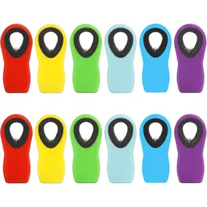 12 Pack Magnetic Chip Bag Clips Food Clip for Chips Bread Snacks Kitchen Refrigerator Multicolor Clothes Pins