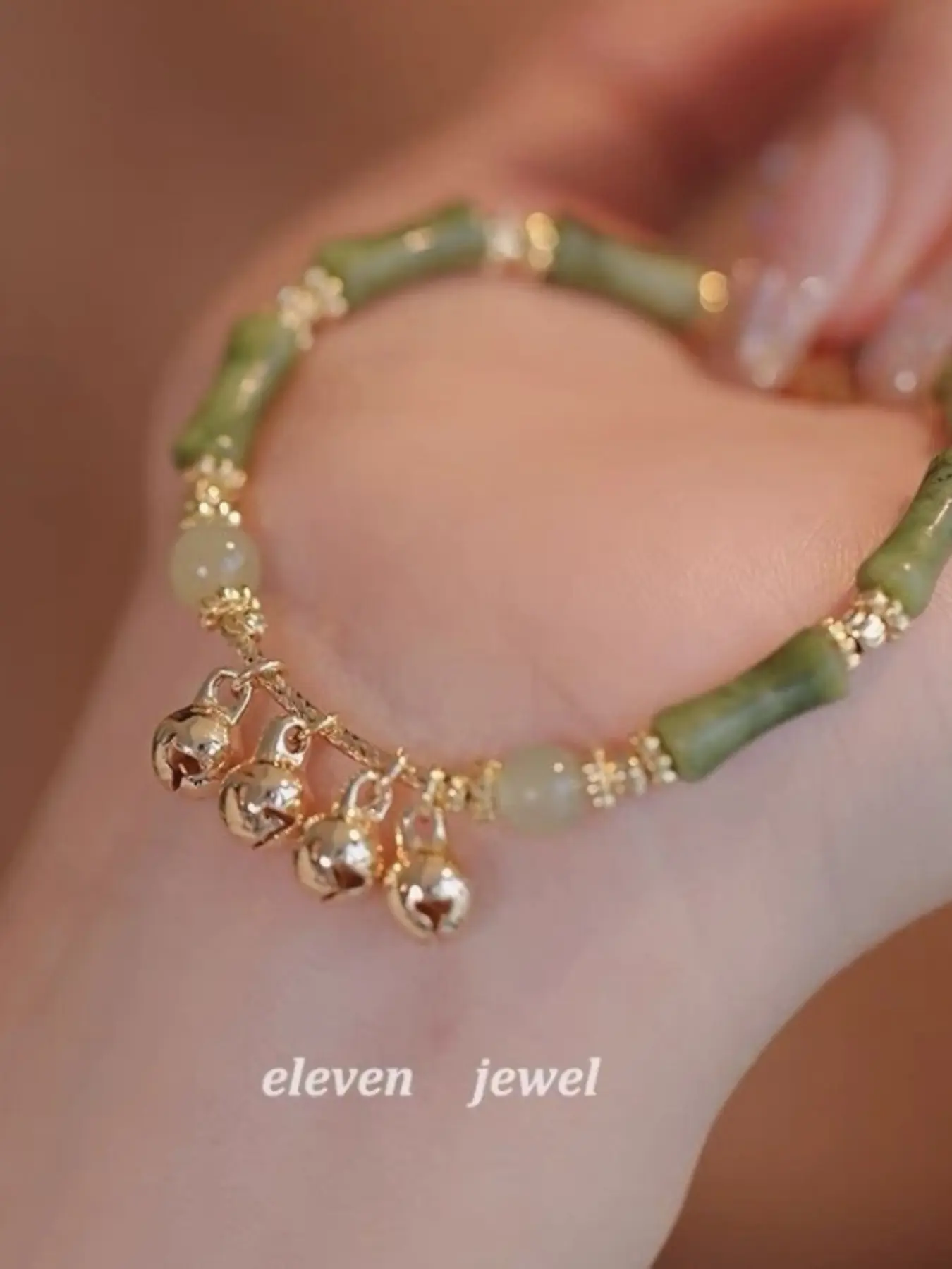 New Traditional Bamboo Bell Bracelet for Women, Original Retro Design, Perfect Gift for Friends and Girlfriends, Unique Jewelry Accessory