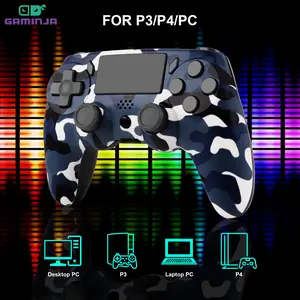Suitable for PS4 game controller, dual vibration, six-axis gyroscope 4.0 with light bar, PS4 wireless Bluetooth game controller