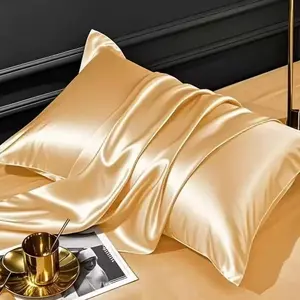 2 Pack Summer Silk Pillowcase, Cooling Pillow Cover, Pillow Insert Not Included