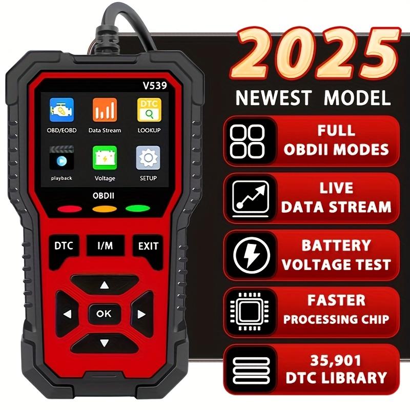2025 New Model Car Code Reader V539, OBD2 Scanner, Supports 16 Working Modes and 35901 Fault Code Diagnostics